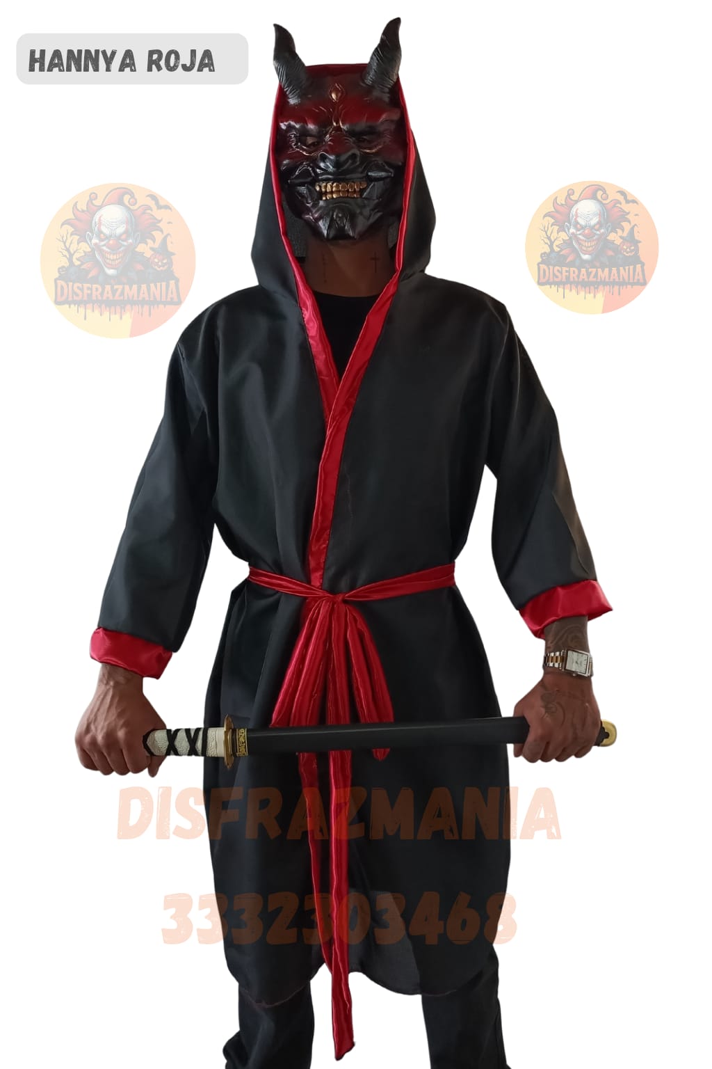 DISFRAZ DE SAMURAI JAPONES
