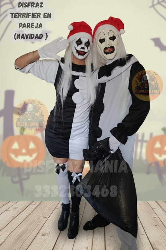 DISFRAZ DE TERRIFIER EN PAREJA(NAVIDAD) (LOS DOS POR UN VALOR DE)