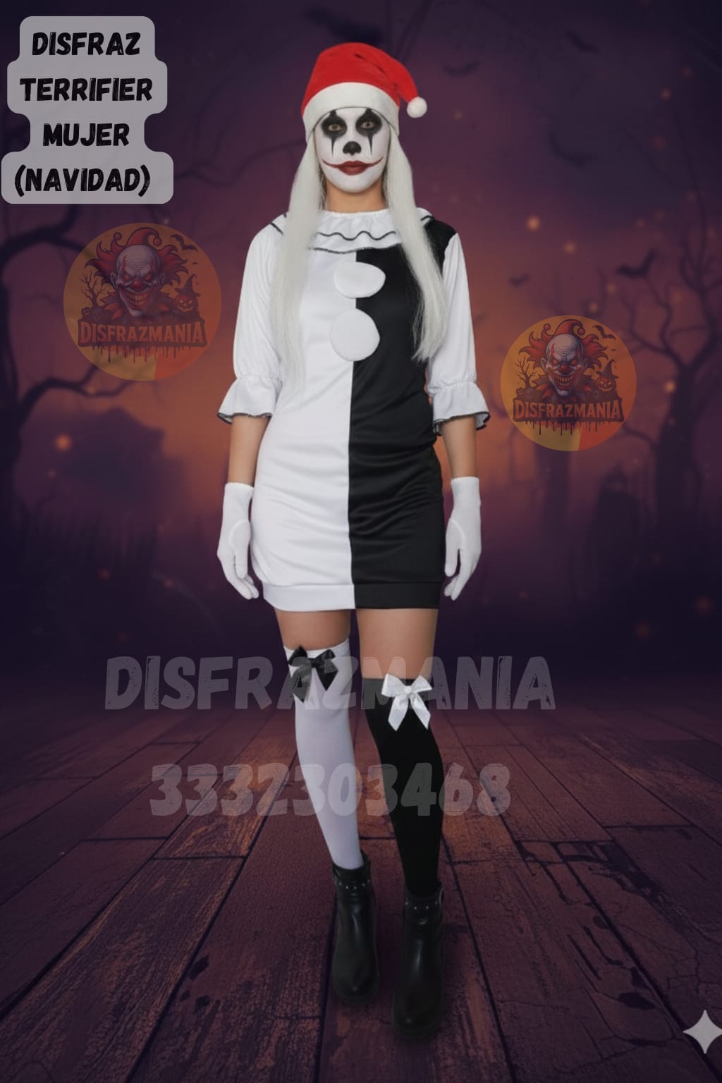 DISFRAZ MUJER TERRIFIER (NAVIDAD)