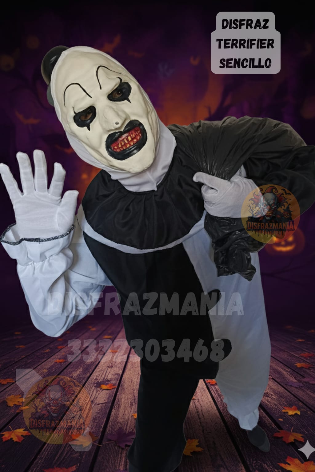 DISFRAZ DE TERRIFIER SENCILLO