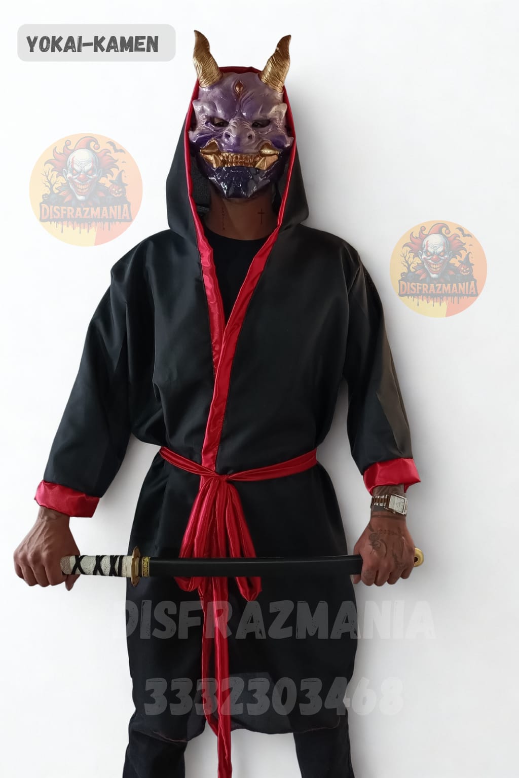 DISFRAZ DE SAMURAI JAPONES