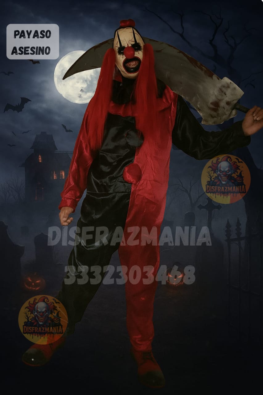 DISFRAZ DE PAYASOS ASESINOS